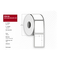 Capture Capture - transportetiketter - 2800 etikett (er) - 102 x 192 mm