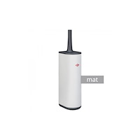 Wesco Wesco 315106-74, Toalettborste och hållare, Grå, Vit, Stål,...