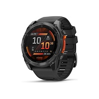 Garmin Garmin Fenix 8 - skiffergrå - sportklocka med band - svart - 32 GB