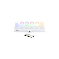 Multi Securit® AMSTERDAM LED-värmeljus, 12 st + laddare, 12 färger