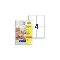 AVERY Avery L7169B-100 adressetikett 99,1x139mm vit BlockOut (400...