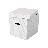 ESSELTE Esselte Cube - presentkartong - 36.5 cm x 32 cm x 31.5 cm - vit - paket med 3