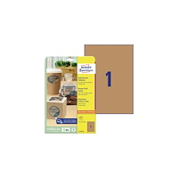 AVERY Avery L7109-25 Bruna kraftpappersetiketter, 210 x 297 mm, A4...
