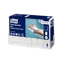 TORK Håndklædeark Tork H2 Xpress® Soft Multifold Premium hvid