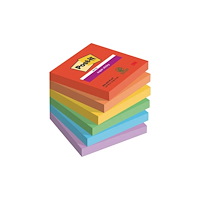 3M Post-It Super Sticky Notes Playful, 76 x 76 mm, pakke a 6 st...