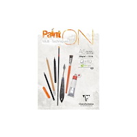 Clairefontaine Paint-On Pad A5 250 gram vitt papper, multiteknik, topplimma...