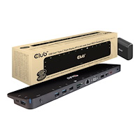 Club-3d Club 3D CSV-1565 - dockningsstation - USB-C - VGA, HDMI, DP - 1GbE