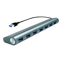 LogiLink LogiLink USB 3.0 Hub 7-Port with Card Reader, Aluminum - hubb - 7 portar