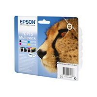 EPSON Epson T0715 Multipack - 4-pack - svart, gul, cyan, magenta - original - bläckpatron