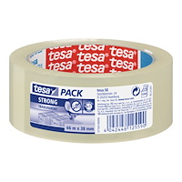 tesa Tesapack Strong förpackningstejp - 38 mm x 66 m - genomskinlig
