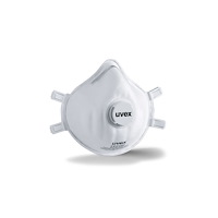 Uvex Andningsskydd, Uvex Silv-Air, 2310, en storlek, vit, polyest...
