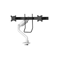 NewStar Neomounts DS75S-950WH2 monteringssats - fullständig rörelse - för 2 LCD-bildskärmar - vit