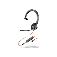 HP HP Poly Blackwire 3315 - headset - 3,5 mm kontakt, USB-C