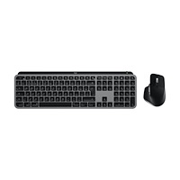 Logitech Logitech Master Series MX Keys S Combo for Mac - sats med tangentbord och mus full size - QWERTZ - tysk - rymdgrå Inmatn...