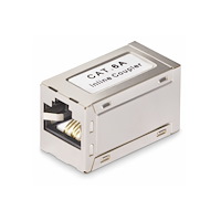 StarTech.com StarTech.com Shielded RJ45 Coupler, Inline Cat6a Coupler, F/F - kopplingsdon för nätverk - silver