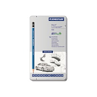 STAEDTLER STAEDTLER Mars Lumograph - penna - 2B, 2H, 3B, 3H, 4B, 4H, 5B, 6B, B, F, H, HB (paket om 12)