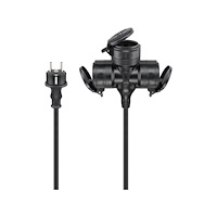 Goobay Goobay 65437, 5 m, Utomhus, Typ F, Type EF (CEE 7/7), Stänks...