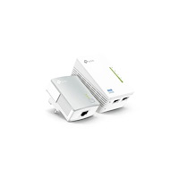 TP-LINK TP-Link TL-WPA4220KIT AV500 2-Port Wifi Powerline Adapter Starter Kit - PowerLine adaptersats - Wi-Fi - vägginsticksbar