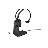 Jabra Jabra Evolve2 55 MS Mono - headset - USB-A via Bluetooth-adapter - med laddningsställ