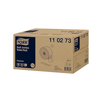 TORK Toalettpapper Tork T1 2-lag Premium Jumbo, 360 m, 2-lag, kar...