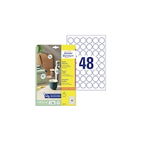 AVERY Avery 6223-10 Ø 30 mm, A4, vit Vit Vit 327x219x5mm (10 ark)