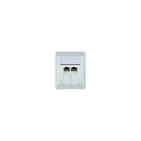 Telegärtner Karl Telegärtner AMJ45 8/8 K AP Cat.6A - network socket-outlet - 2 nätverksuttag - alpine white