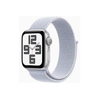 Apple Apple Watch SE (GPS) 2a generation - silveraluminium - smart klocka med sportögla - blå moln - 32 GB