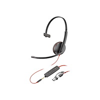 Plantronics HP Poly Blackwire 3215 - headset - 3,5 mm kontakt, USB-C