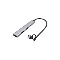 i-tec i-Tec - hubb - USB-C/USB-A, metall - 4 portar