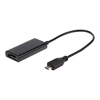 Gembird Cablexpert A-MHL-002 - adapter för video / ljud - MHL / HDMI - 16 cm