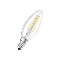 OSRAM OSRAM LED STAR - LED-glödlampa med filament - form: B35 - klar finish - E14 - 5.5 W - varmt vitt ljus - 2700 K