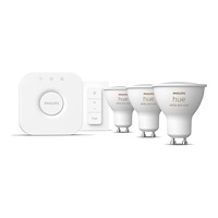 Philips HUE Philips Hue White and Color Ambiance Starter Kit - trådlös belysningsuppsättning - LED-spotlight x 3 - GU10 - 4.2 W - vi...