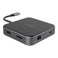 Acer Acer 7-In-1 - dockningsstation - USB-C - HDMI, DP - 10Mb LAN