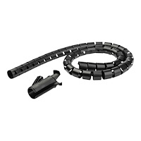 StarTech.com StarTech.com 1.5m (4.9ft) Cable Management Sleeve - Spiral - 1" (25mm) Diameter - W/ Cable Loading Tool - Black (CMSCOIL...