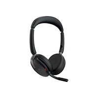 GN Audio Jabra Evolve2 65 Flex MS Stereo - headset - USB-C - med trådlös laddningsplatta