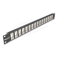 DeLOCK Delock kopplingspanel (tom) - 1U - 19"