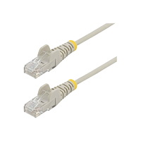 StarTech.com StarTech.com 1,5 m CAT6-kabel - Tunn - Ej hakfria RJ45-kontakter - Grå - patch-kabel - 1.5 m - grå