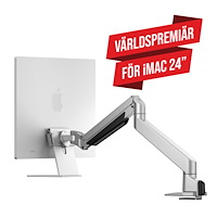 MULTIBRACKETS Multibrackets M Gas Lift Arm iMac® 24” Silver – Monitorarm för iMac® 24", Gasfjädrad höj, sänk och vridbar, Silver