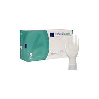 Abena Undersökningshandske, ABENA Classic, S, natur, latex, puderf...