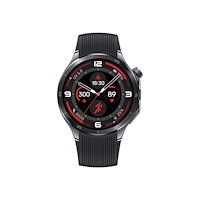 OnePlus OnePlus Watch 3 - svart rostfritt stål - smart klocka med rem - 32 GB - obsidian titan