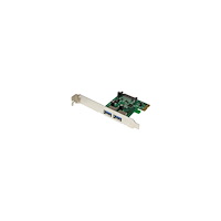 StarTech.com StarTech.com PCI Express (PCIe) SuperSpeed USB 3.0-kortadapter med 2 portar och UASP – SATA-ström - USB-adapter - PCI Ex...