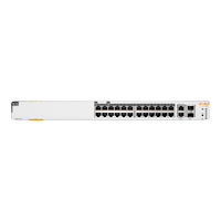 Aruba Networks HPE Networking Instant On 1960 24G 20p Class4 4p Class6 PoE 2XGT 2SFP+ 370W Switch - switch - 24 portar - Administrerad...
