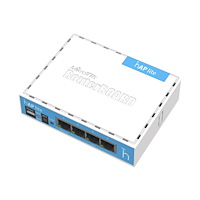 MikroTik MikroTik RouterBOARD hAP-Lite RB941-2nD - trådlös router - Wi-Fi - skrivbordsmodell