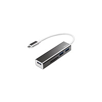 LogiLink LogiLink USB-C 3-Port Hub with Card Reader - hubb - 3 portar