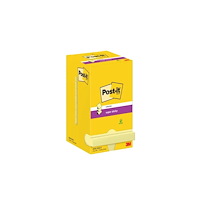 3M Post-it Super Sticky R330-12SSCY - Z-notes - 76 x 76 mm - 1080 ark (12 x 90)