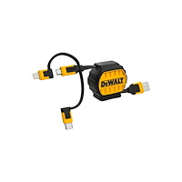DeWalt DeWalt Kabel 3-i-1 till USB-C, blixt-/mikro-USB utdragbar, u...