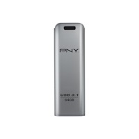 PNY Technologies PNY Elite Steel - USB flash-enhet - 64 GB