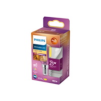 Philips Philips - LED-glödlampa med filament - form: P45 - klar finish - E14 - 2.5 W - varmt vitt ljus - 2200-2700 K