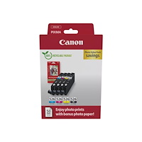 CANON Canon CLI-526 C/M/Y/BK Photo Value Pack - 4-pack - gul, cyan, magenta, svart - original - bläckbehållare / papperspaket