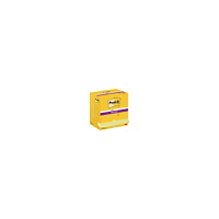 Post-it Post-it Super Sticky Notes Canary Yellow, 76 mm x 127 mm, pa...